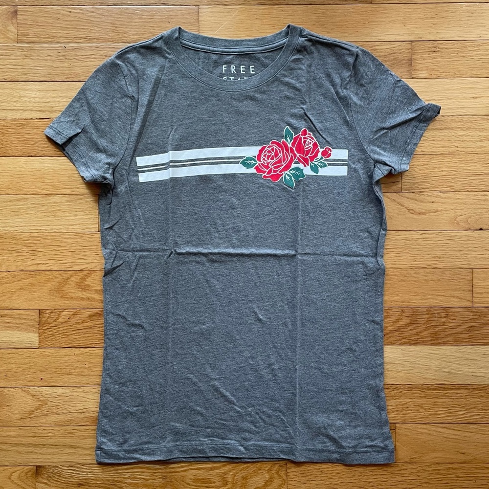 Free State Grey Rose Graphic Tee